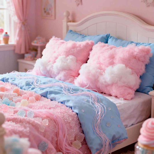 Hattarapilvet leijuvat ilmavasti ja muodostavat suloisen unenomaisen tunnelman.
Sockervaddsmoln svävar luftigt och skapar en drömlik och söt stämning.
 Cotton candy clouds float lightly, creating a dreamy and sweet atmosphere.