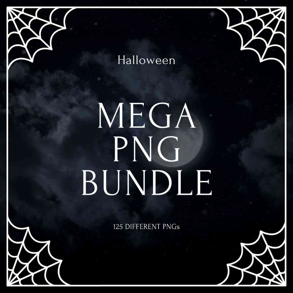 halloween mega bundle, 125 png