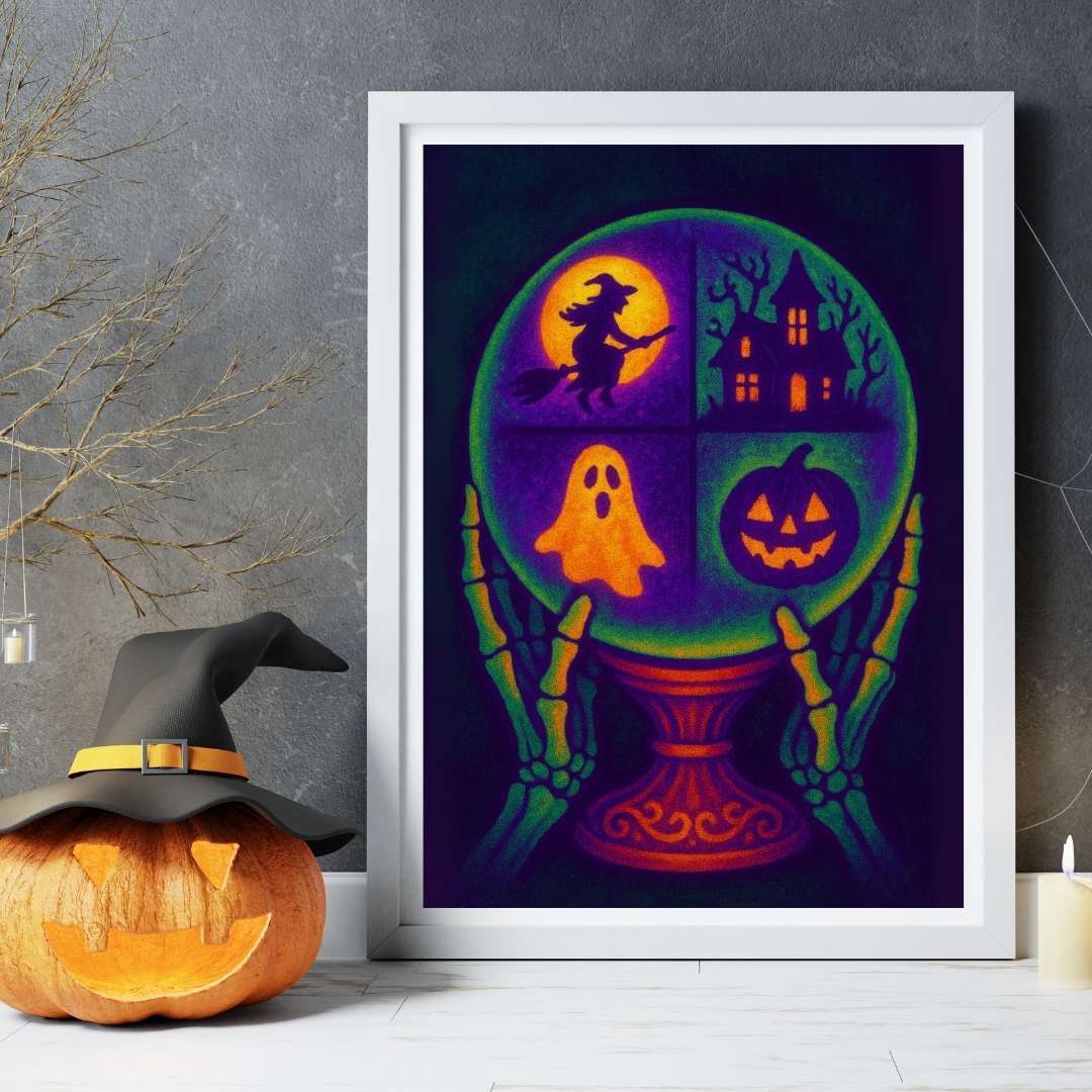 noita ja pelottava talo, häxa och skrämmande hus, witch and haunted house