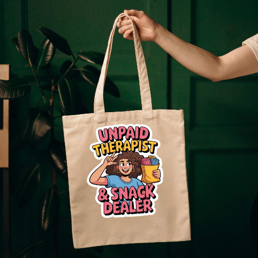 kangaskassi printillä, tote bag with print, tygkasse med print
